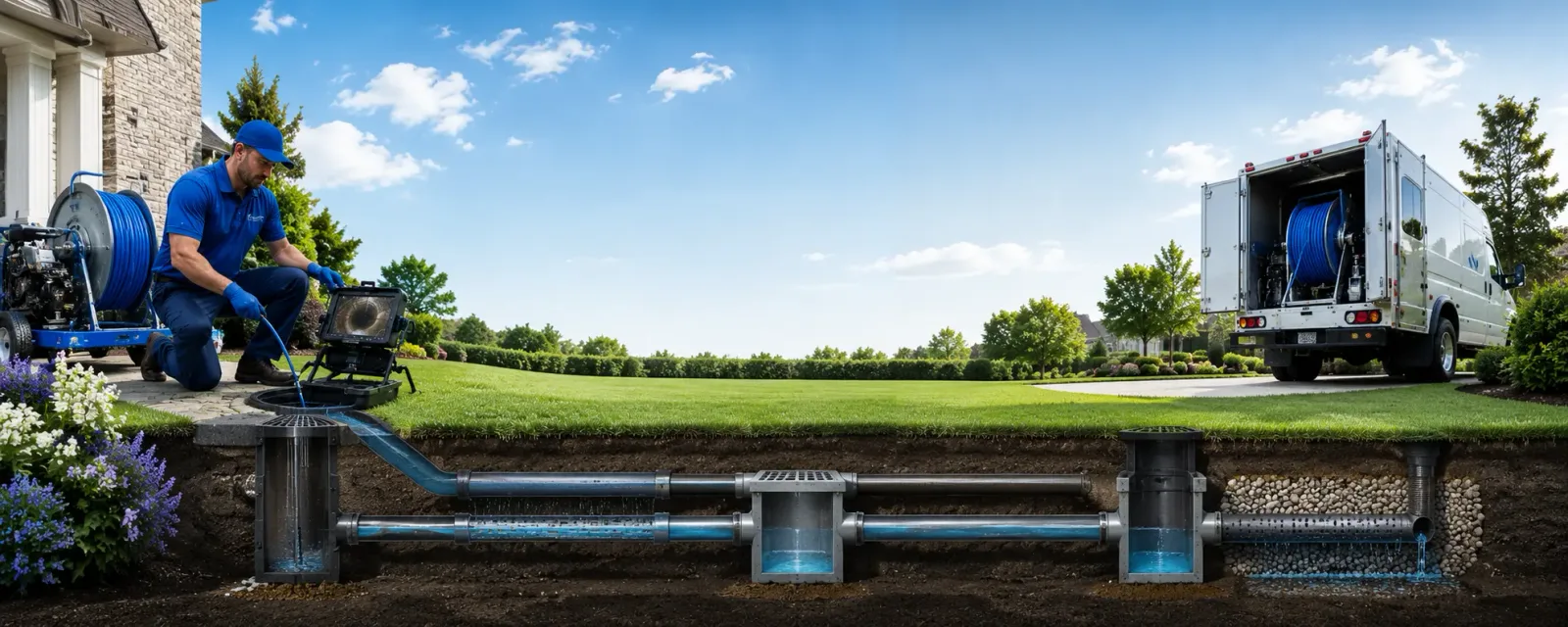 Outdoor drain cleaning information for Cawood, KY